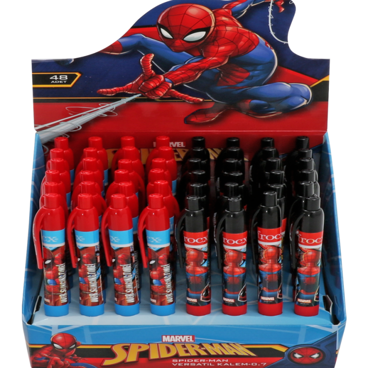 OTTO.40720B SPIDERMAN VERSATİL KALEM 0.7 48'Lİ