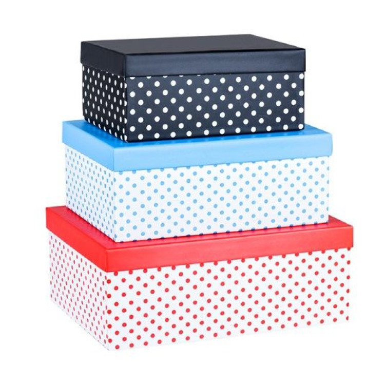 MİKRO MBX-4194 POLKA-DOT 3LÜ BÜYÜK HEDİYE KUTUSU NO:4/5/6