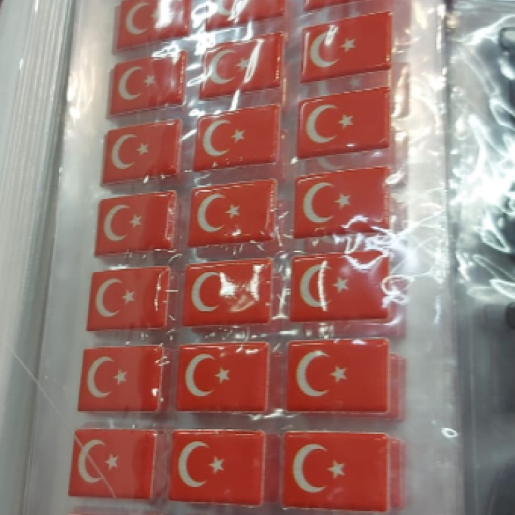 STİCKER KÜÇÜK BAYRAK DİKDÖRTGEN 20Lİ -P01