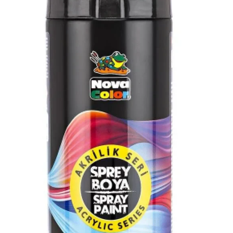 NOVACOLOR AKRİLİK SPREY BOYA 400 ML -SİYAH