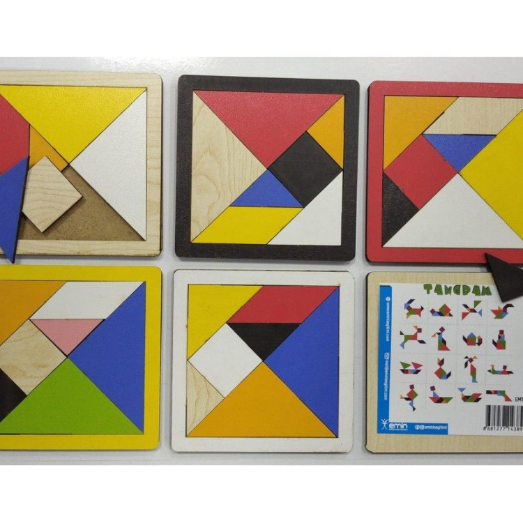 Ahşap Tangram 11X11