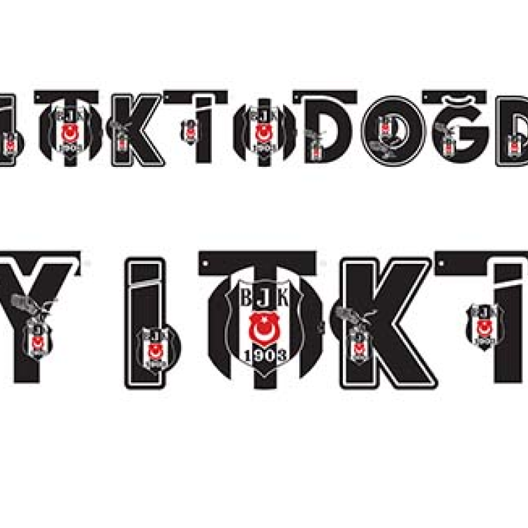 Banner Lisanslı İyi Ki Doğdun Beşiktaş