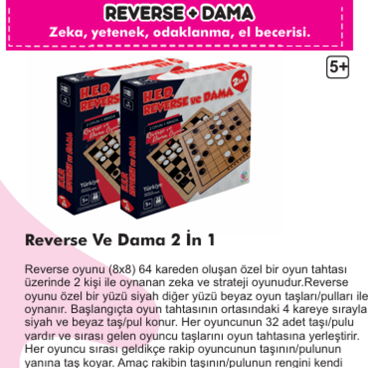 REVERSE - DAMA 2 Sİ 1 ARADA