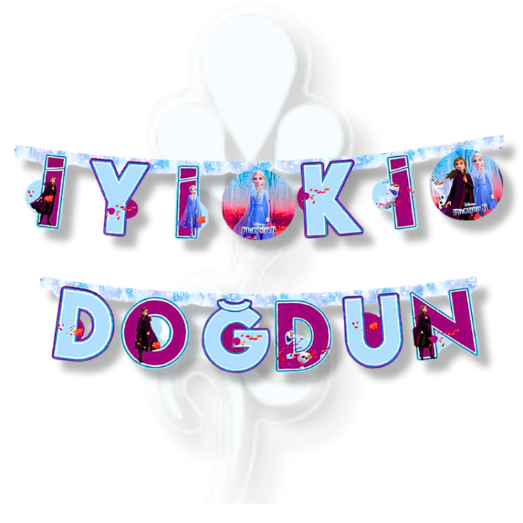 Banner Lisanslı İyi Ki Doğdun Frozen