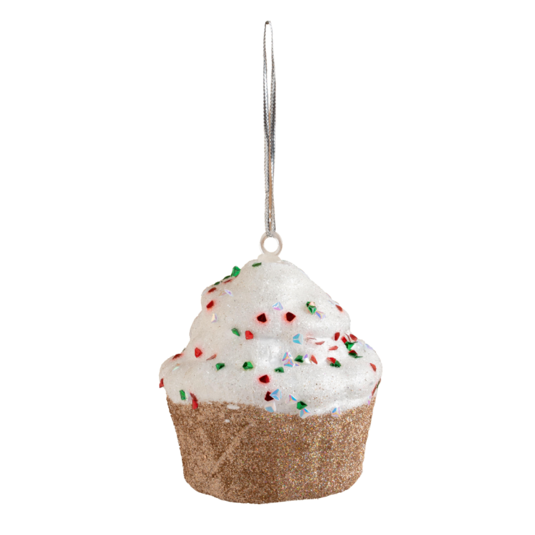 Yılbaşı Süsü Cupcake Kahve 7 Cm