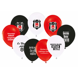 Hazır Baskı Lisanslı Balon Beşiktaş 100LÜ